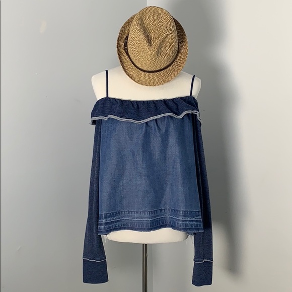 HOST PICK! Cloth and Stone by Anthro denim Top - Picture 2 of 6